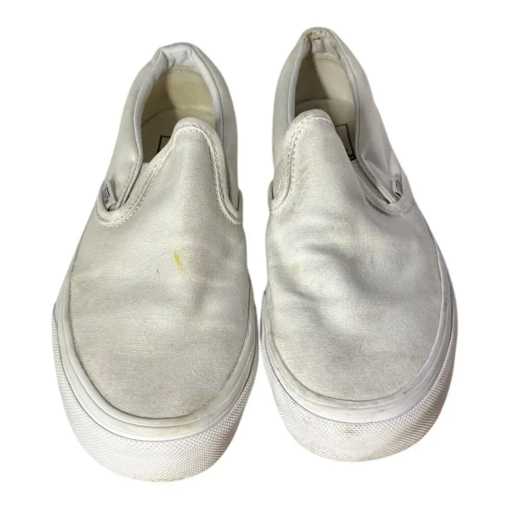Vans Classic All Double White Sneakers Slip-On Women’s Size 7